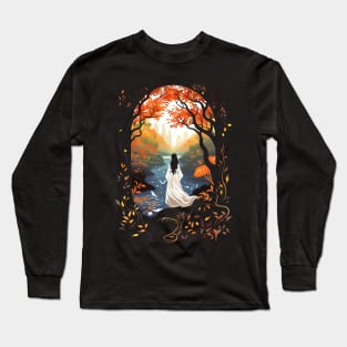 Elven Maiden of the Valley - Fantasy Long Sleeve T-Shirt